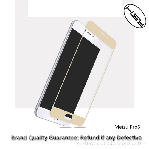 HUYSHE tempered glass screen protector for Meizu metal pro, 2.5D Full cover tempered glass screen protector for Meizu metal pro6